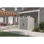 Suncast 7′ x 7′ Modernist Resin Outdoor Storage Shed - Image 9