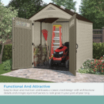 Vista 7 ft. W x 7 ft. D Plastic Shed - Image 7