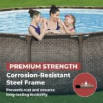 Coleman Power Steel 18 ft. x 48 in. Round Metal Frame Above Ground Pool Set - Image 4