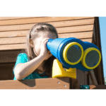 Knightsbridge Plus Complete Wooden Outdoor Playset with Monkey Bars, Slide, Rock Wall and Swing Set Accessories - Image 3