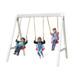 Sports power Vinyl-Covered Wood Swing Set – Classic & Durable for Outdoor Fun - Image 8