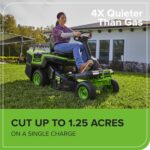Greenworks 60V 30” CrossoverT Riding Lawn Tractor with 8.0 Ah - Image 8
