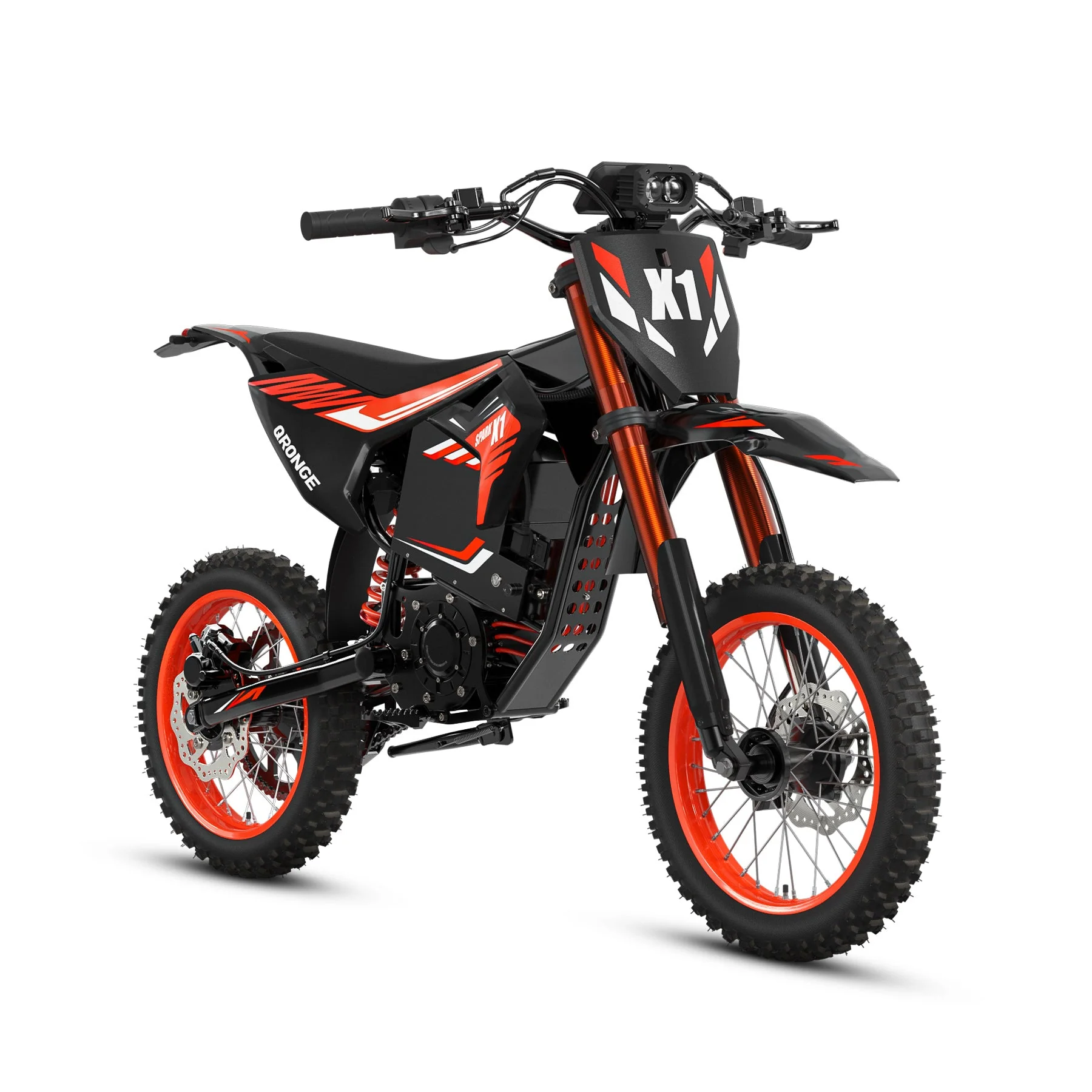weltbike-product-4-image-1.webp X1 Spark Electric Dirt Bike, 4500W Peak up to 60 Miles, 50MPH, 60V 28.8Ah Battery E-Bike, 14″/12″ Fat Tire Electric Motorcycle for Mountain off-Road Adults, E-Mountain Bike, Comply with UL2849 by SGS - Image 1